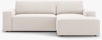 Kampinė sofa - lova Micadoni Jodie MIC_RCF_78_F1_JODIE1, šviesiai smėlinė, dešininė, 246 x 151 cm x 86 cm
