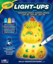 Žaislinis dažymo rinkinys, lempa Crayola Light Up 74-7636, (spalva/dizainas parenkami atsitiktine tvarka)