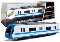Игрушечный поезд Lean Toys Linghui Models, синий цв./белый цв.