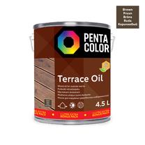 Eļļa terasēm Pentacolor Terrace Oil, brūna krās., 4.5 l