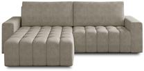 Kampinė sofa Bonett Dora 21, šviesiai ruda sp., kairinė, 175 x 250 cm x 92 cm