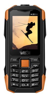 Telefons ar pogām Wigor H Zero, 32 GB, melns krās.