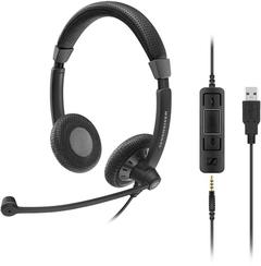 Laidinės ausinės Sennheiser SC 75 USB MS, juoda sp.