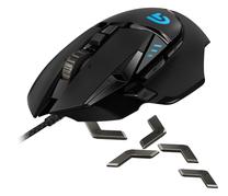 Vadu spēļu pele Logitech G502, melna krās.