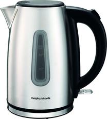 Elektriskā tējkanna Morphy Richards 102777, 1.7 l, melns krās./nerūsējošā tērauda krās.
