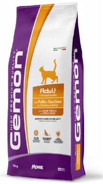 Sausā kaķu barība Monge Gemon Adult Complete, mājputnu gaļa, 10 kg