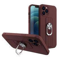 Telefona vāciņš Hurtel Ring Case, brūna krās., Apple
