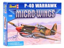 Konstruktorius, lėktuvas Revell Micro Wings P-40 Warhawk, įvairių spalvų