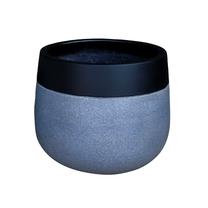 Puķu pods Domoletti RP18-001_M, cementa, Ø 29 cm, zila krās.