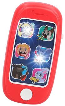 Игрушечный телефон CB Toys C Baby Phone, красный цв.