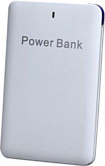 Lādētājs-akumulators (Power bank) Slim, 2500 mAh, balta krās.