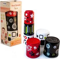 Lavinimo žaislas Miniland First Senses Cups, 46 cm, įvairių spalvų