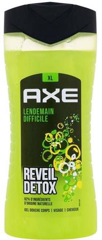 Kūno prausimosi želė vyrams Axe Reveil Detox, 400 ml