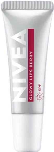 Lūpu balzams Nivea Glowy Lips Berry, 10 ml, berry krās.
