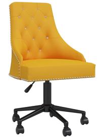 Darba krēsls VLX Swivel Office 336993, 52 x 57 x 95.5 - 105.5 cm, dzeltena krās.