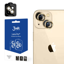 Kameros apsauginis stikliukas 3MK Lens Protection Pro Yellow For Apple iPhone 15 Plus, 7H