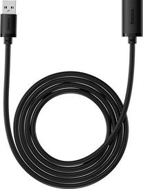 Vads Baseus AirJoy Series USB Type-A Vīrietis, USB Type A Sieviete, 2 m, melna krās.