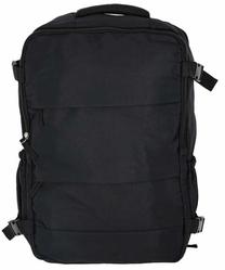 Kuprinė KX2993, juoda sp., 45 cm x 30 cm x 12.5 cm