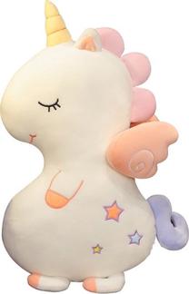 Pliušinis žaislas vienaragis Lean Toys, balta sp., 50 cm
