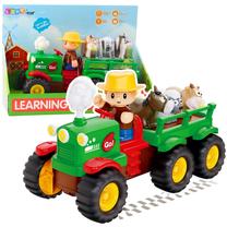Rotaļu traktori ar piederumiem Lean Toys Learning Fun Farmer Fun, daudzkrāsaina
