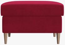 Pufas Micadoni Moghan, raudona sp., 70 cm x 70 cm x 45 cm