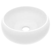 Vonios praustuvas VLX Luxury Wash Basin, keramika, 40 cm x 40 cm x 15 cm, balta sp.