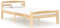 Lova viengulė VLX Solid Pinewood 322061, 90 x 200 cm, ruda sp., be čiužinio, su grotelėmis