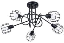 Valgusti lagi Sollux Beluci 5S SL.1119, E14, 5 x 40 W, must v. / must v.
