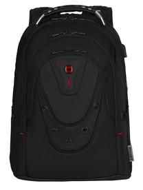 Portatīvā datora mugursoma Wenger Ibex Ballistic Deluxe 14-16 Backpack Black, melna krās., 14-16"