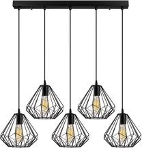 Valgusti rippuv Opviq Diamond 704-5S1 521SHN3395, E27, 5 x 40 W, must v. / must v.