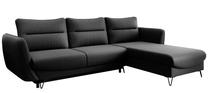 Kampinė sofa Silva Flores 10, juoda sp., dešininė, 201 x 276 cm x 100 cm
