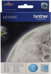 Tintes printera kasetne Brother LC1000C, zila krās.