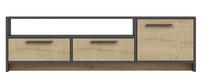 ТВ стол Kalune Design Tyson, антрацитовый цв./дубовый цв., 160 см x 46.4 см x 35.6 см