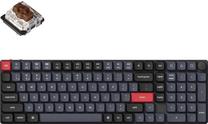 Bezvadu spēļu tastatūra Keychron K17 Pro K17P-H3 Low Profile Gateron Mechanical Brown, Angļu (US), melna krās./sarkana krās./pelēka krās.