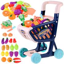 Игрушечный набор магазина, корзина товары, многоцветный