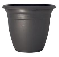 Gėlių vazonas Domoletti TE000060-120, plastikinis, Ø 60 cm, juoda sp./pilka sp.