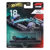 Игрушечная машина Mattel Hot Wheels Premium F1 Aston Martin JKD87, 1:64, синий цв.