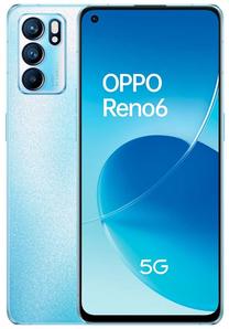 Mobilais telefons Oppo Reno6 5G, 128 GB, zila krās.
