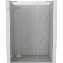 Dušo durys Mexen Lunar L Left, 155 cm x 200 cm, aukso sp./grūdintas