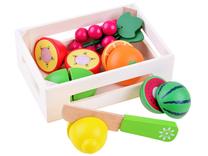 Žaisliniai virtuvės reikmenys Fruits In Box, įvairių spalvų