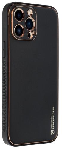 Чехол для телефона Forcell Leather, черный цв., Apple