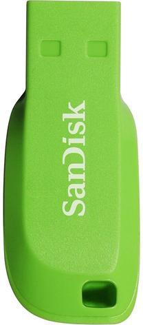 USB atmintinė SanDisk Cruzer Blade, žalia sp., 64 GB