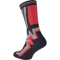 Kojinės vyrams Cerva Knoxfield Long, juoda sp./raudona sp., 45-46 dydis