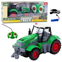 Rc трактор Lean Toys Farmer Truck, 1:24, зеленый цв.