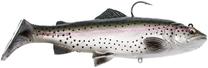 Vobleris Savage Gear Trout Shad SG 3D, 17 cm, 80 g, sidabro sp./juoda sp.
