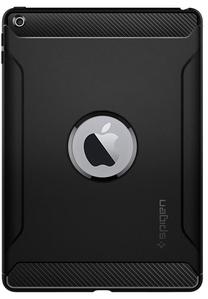 Planšetdatora vāciņš Spigen Rugged Armor, melna krās., 9.7"