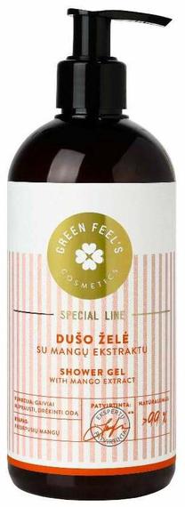 Ķermeņa mazgāšanās želeja Green Feel's Special Line With Mango Extract, 400 ml