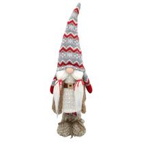Kalėdinė dekoracija, "Nykštukas" Saska Garden Gnome GS250608, 10 cm, ruda sp./balta sp./raudona sp.