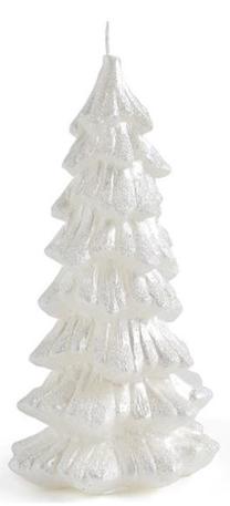 Ziemassvētku svece, formas Mondex Christmas BC5711-SW, 220 g, balta krās.