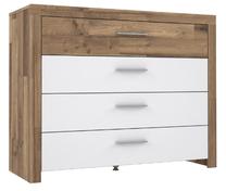 Komoda Forte Ricciano RCQK213-C811, ąžuolo sp./balta sp., 88 cm x 111 cm x 42 cm